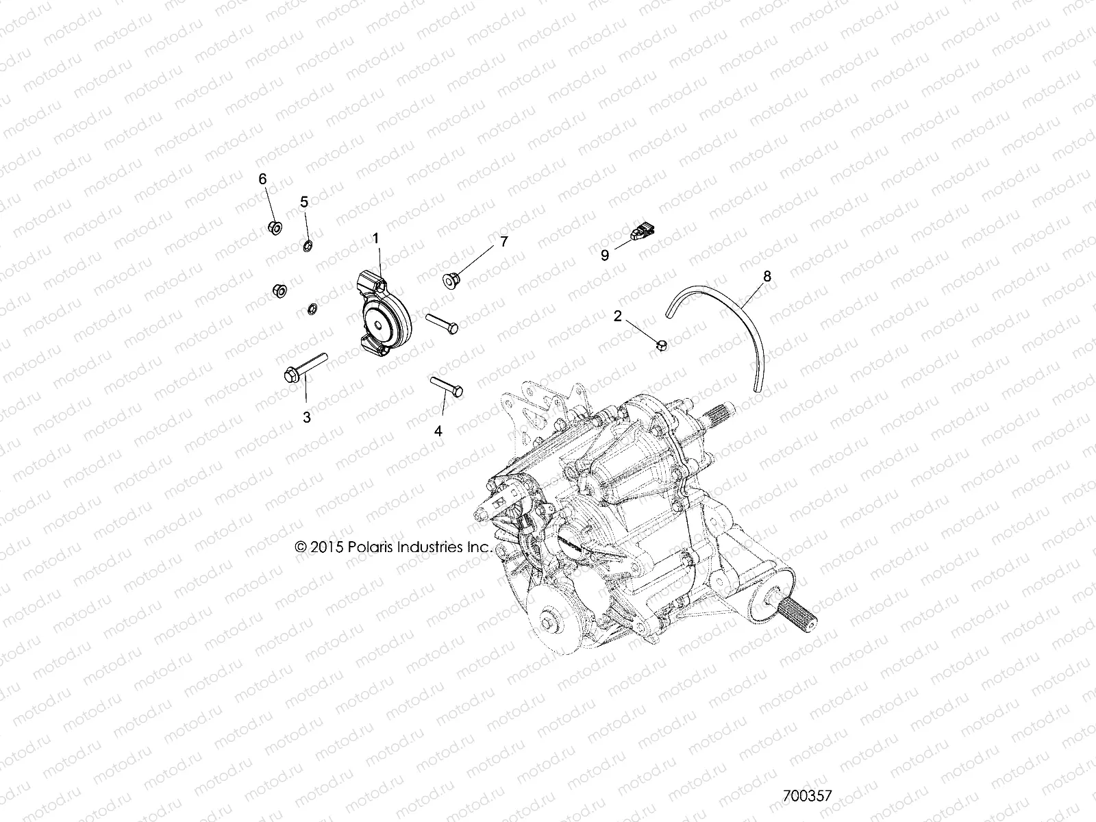 DRIVE TRAIN | DRIVE TRAIN, MAIN GEARCASE MOUNTING - R18RTED1F1/SD1C1 (700357)