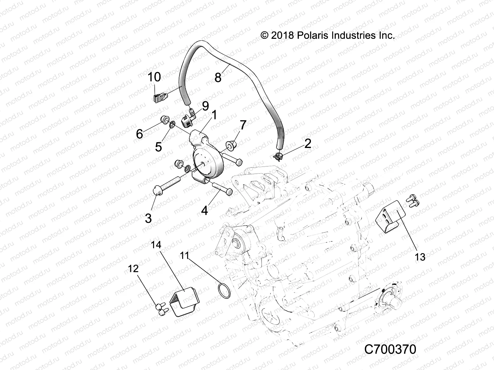 DRIVE TRAIN | DRIVE TRAIN, MAIN GEARCASE MOUNTING - R19RRP99CC/FC (C700370)