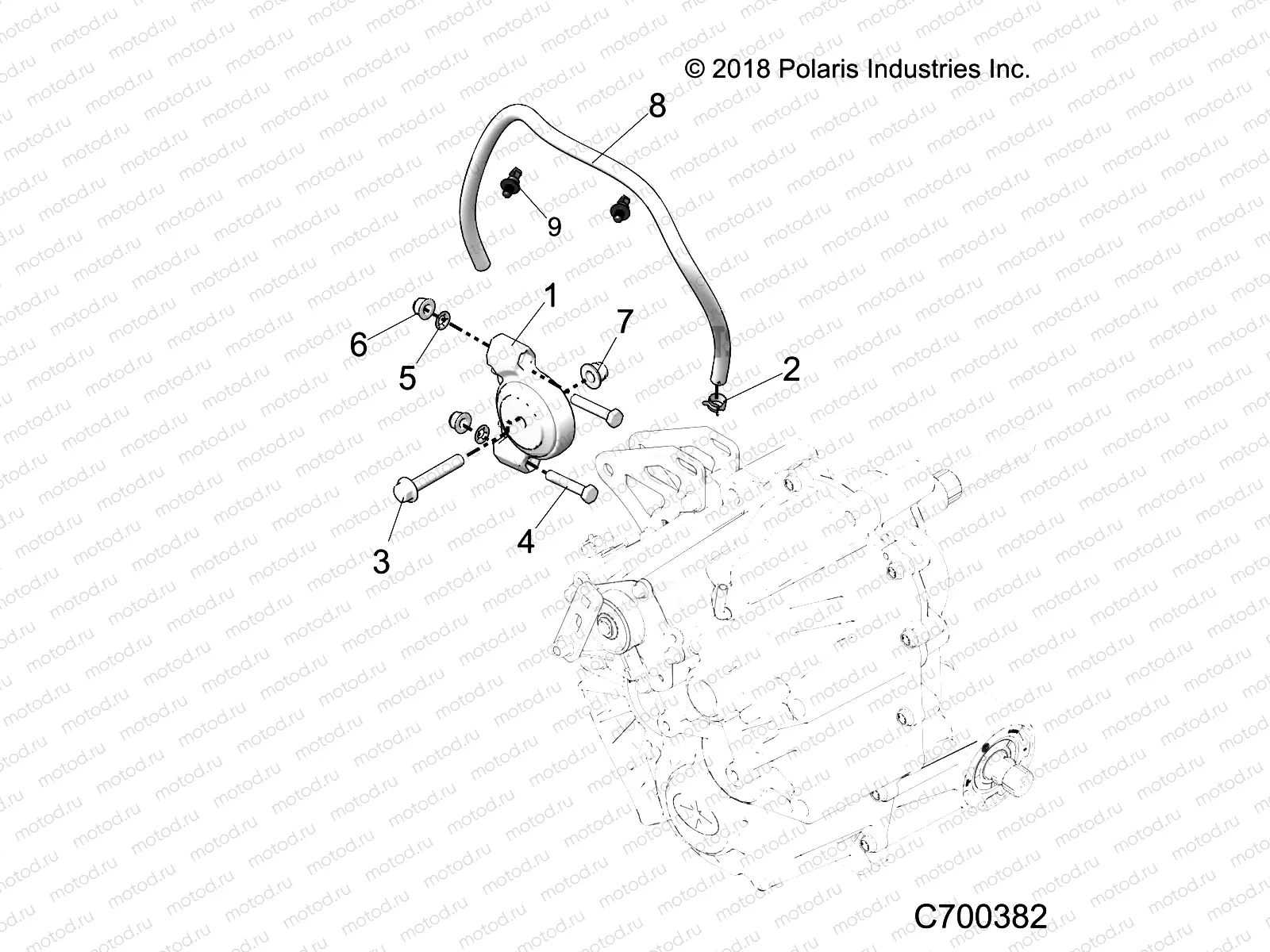 DRIVE TRAIN | DRIVE TRAIN, MAIN GEARCASE MOUNTING - R19RSB99A9/B9 (C700382)
