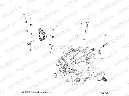 DRIVE TRAIN | DRIVE TRAIN, MAIN GEARCASE MOUNTING - R21T6U99AP/AG/BP/BG (702796)