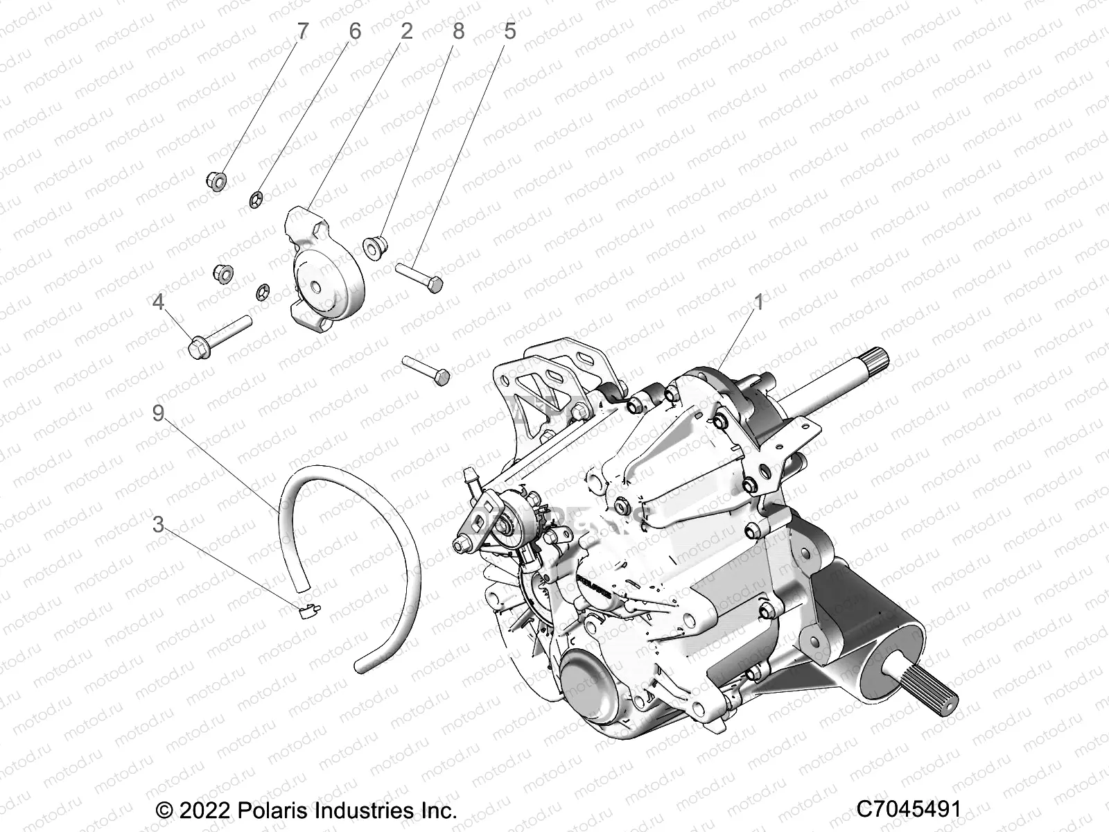 DRIVE TRAIN | DRIVE TRAIN, MAIN GEARCASE MOUNTING - R22MAA50A1/A7 (C7045491)