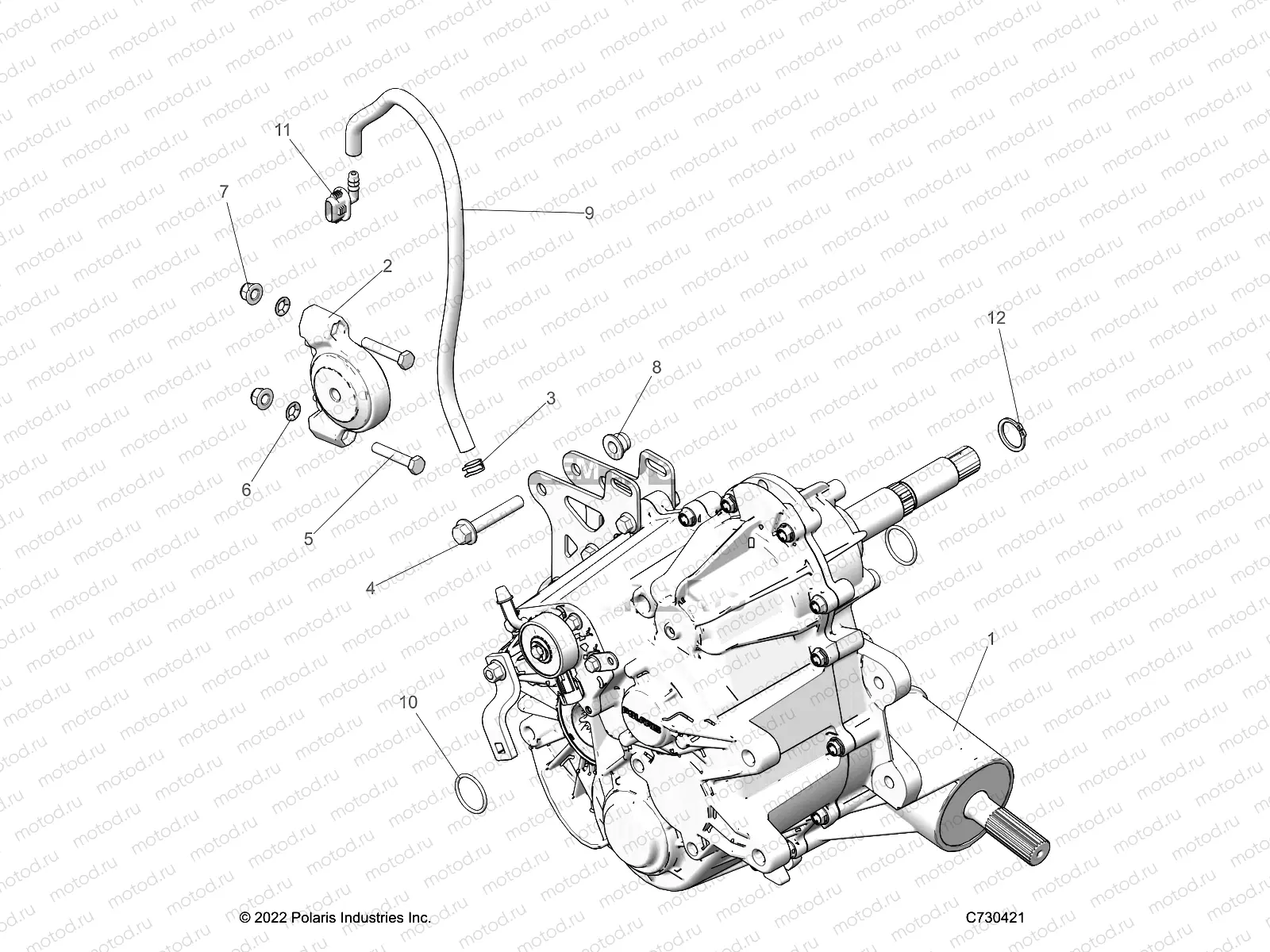 DRIVE TRAIN | DRIVE TRAIN, MAIN GEARCASE MOUNTING - R23MAA57F1/SC9/CK/F1/F9 (C730421)