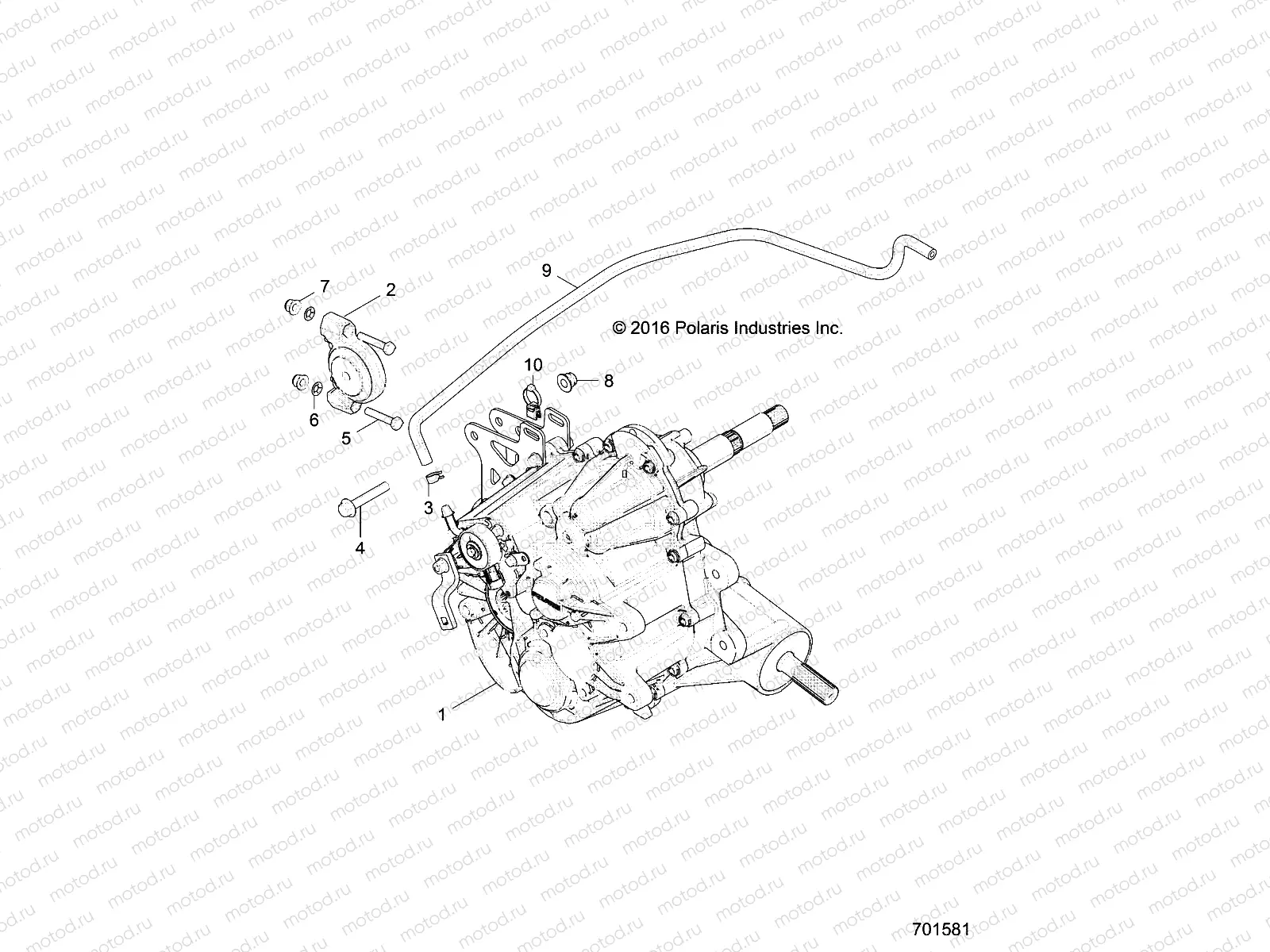 DRIVE TRAIN | DRIVE TRAIN, MAIN GEARCASE MOUNTING - Z17VAE87NK (701581)