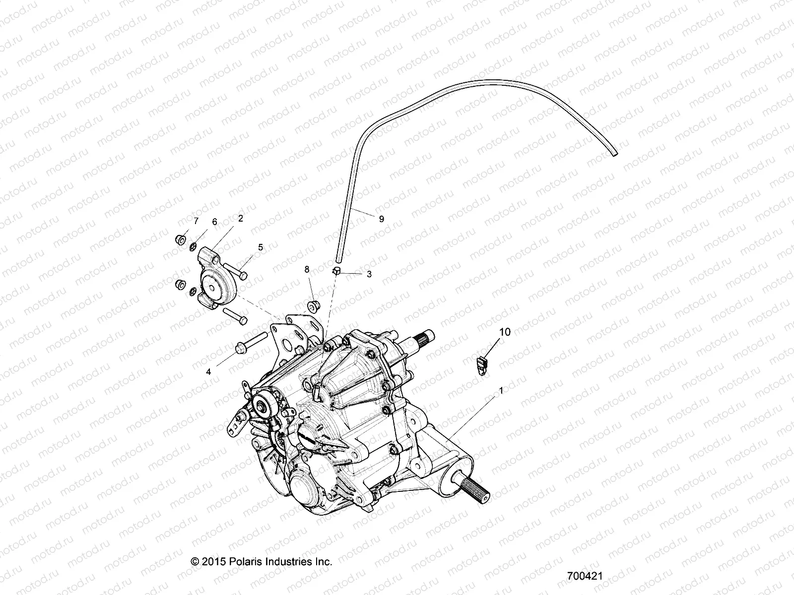 DRIVE TRAIN | DRIVE TRAIN, MAIN GEARCASE MOUNTING - Z17VBE99AR/AL/AE (700421)