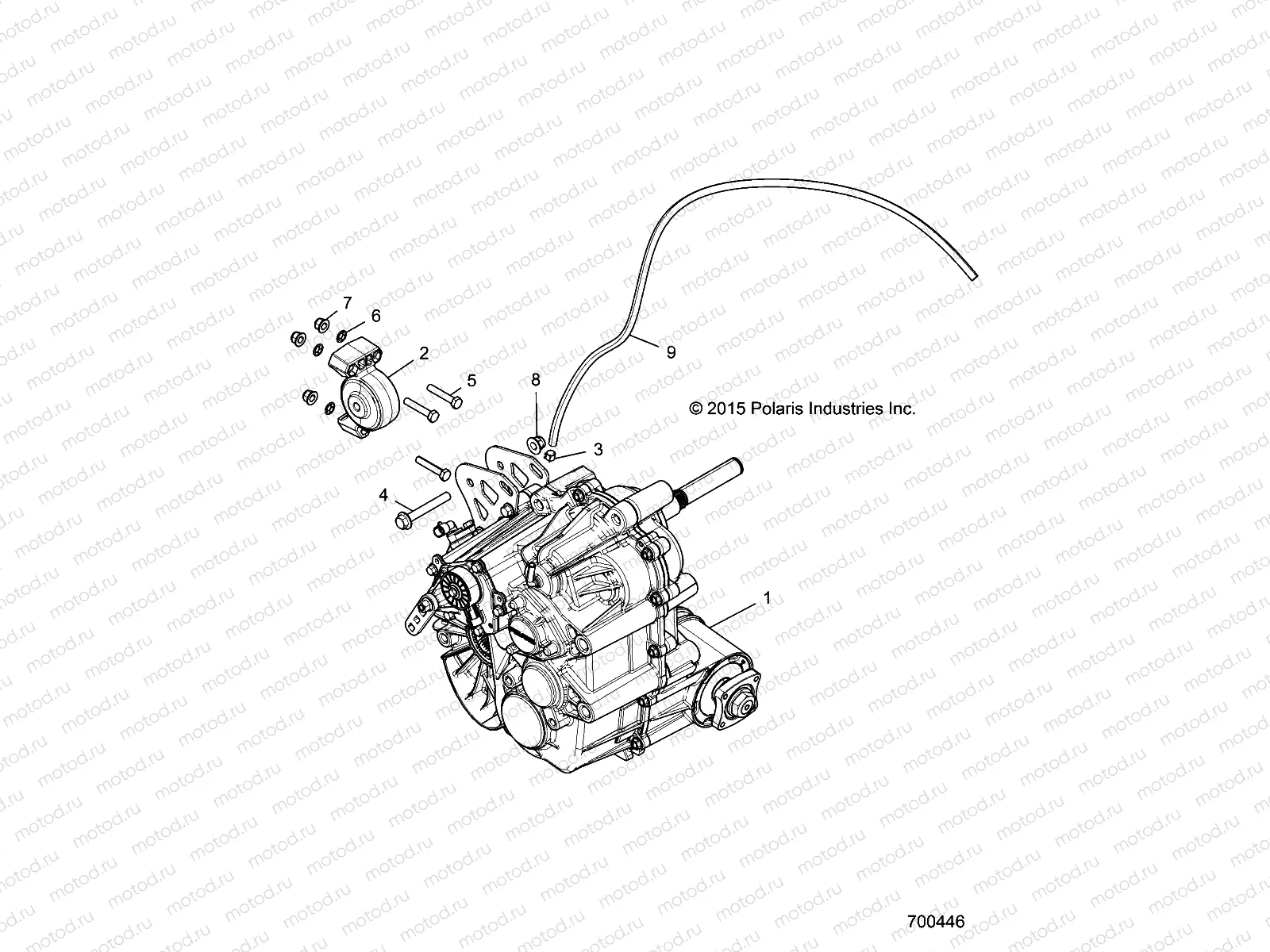 DRIVE TRAIN | DRIVE TRAIN, MAIN GEARCASE MOUNTING - Z17VFE92AK/AM/AB (700446)