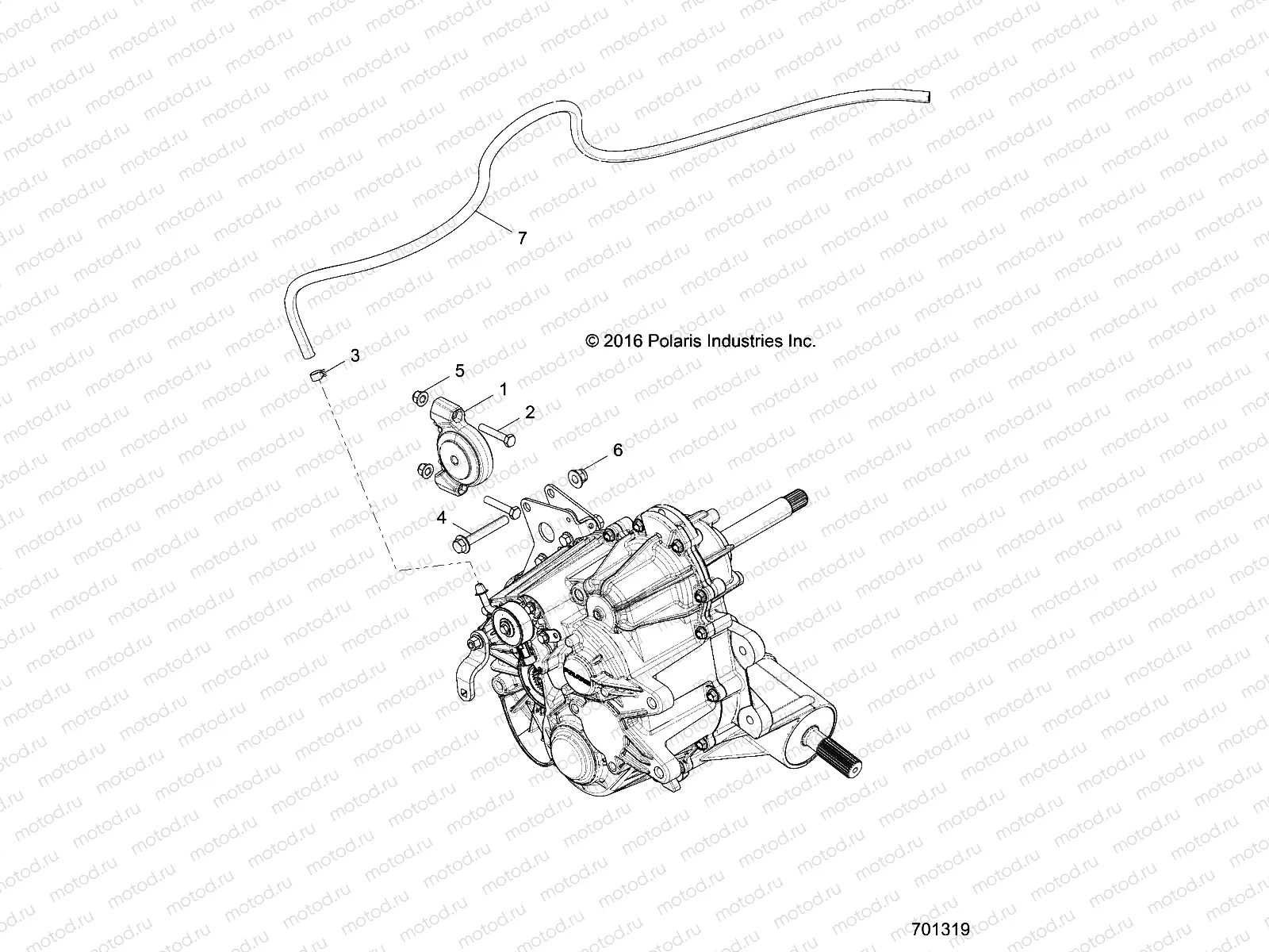 DRIVE TRAIN | DRIVE TRAIN, MAIN GEARCASE MOUNTING- Z17VHA57FJ (701319)