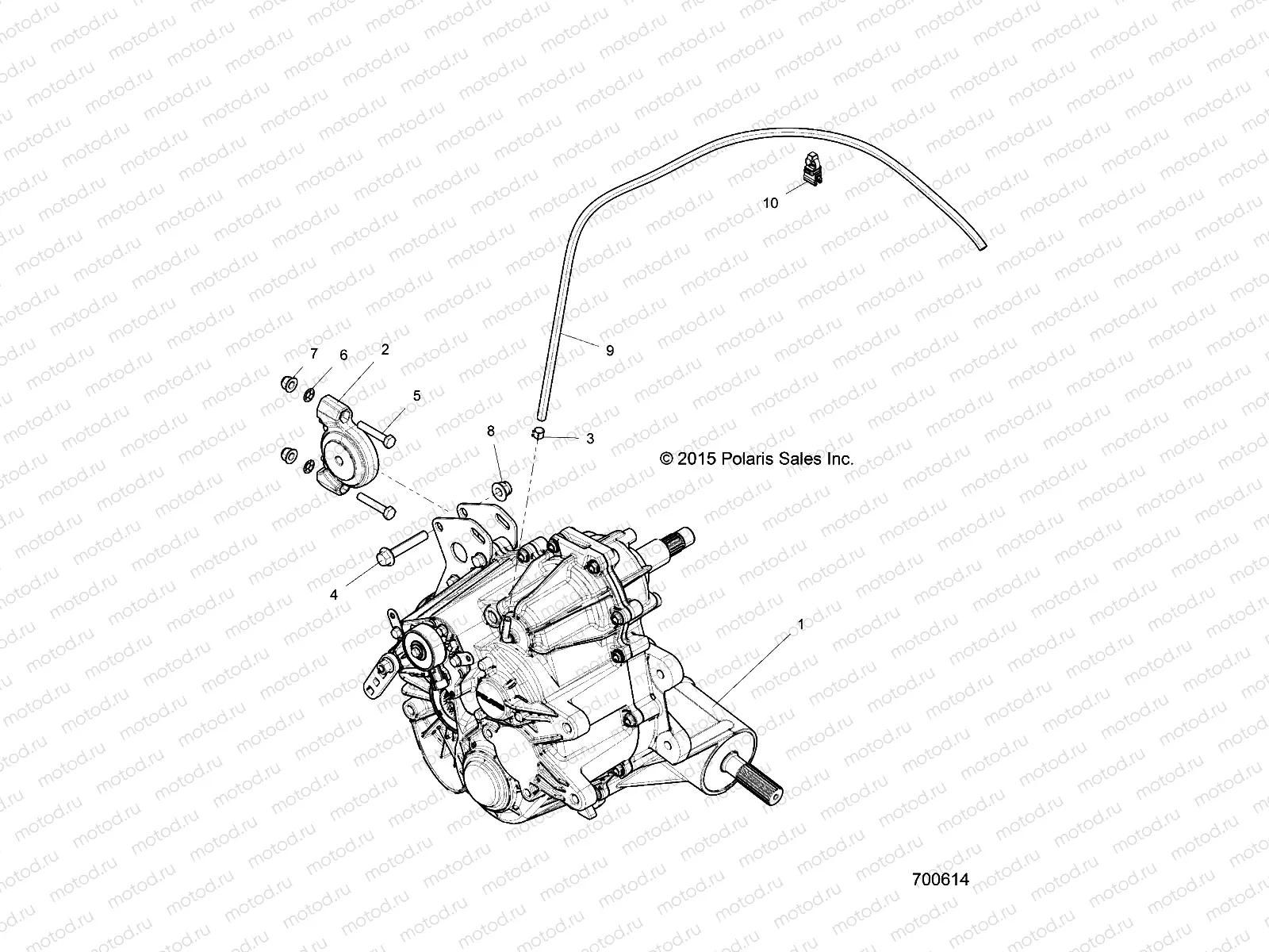 DRIVE TRAIN | DRIVE TRAIN, MAIN GEARCASE MOUNTING - Z18VBA87B2/E87BK/BU/LK/BR (700614)