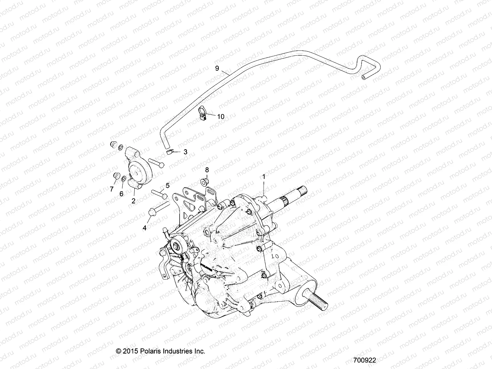 DRIVE TRAIN | DRIVE TRAIN, MAIN GEARCASE MOUNTING - Z18VCE87BK/BU/BR/LU (700922)