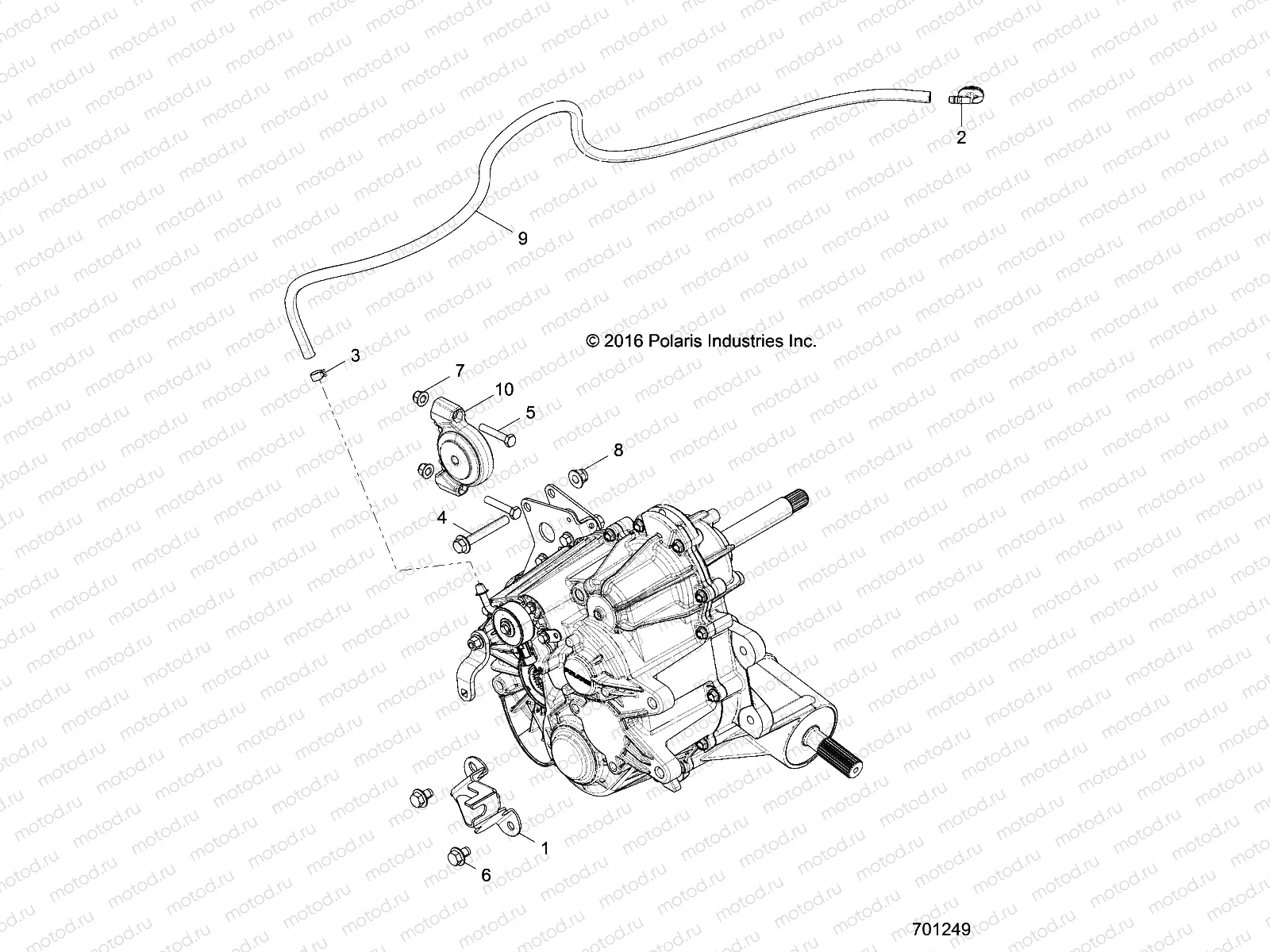 DRIVE TRAIN | DRIVE TRAIN, MAIN GEARCASE MOUNTING- Z18VHE57BV (701249)