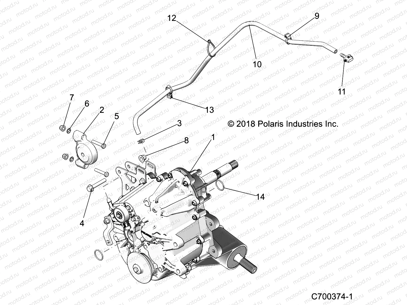 DRIVE TRAIN | DRIVE TRAIN, MAIN GEARCASE MOUNTING - Z19VBE99F2/S99C2/CM (700374-1)