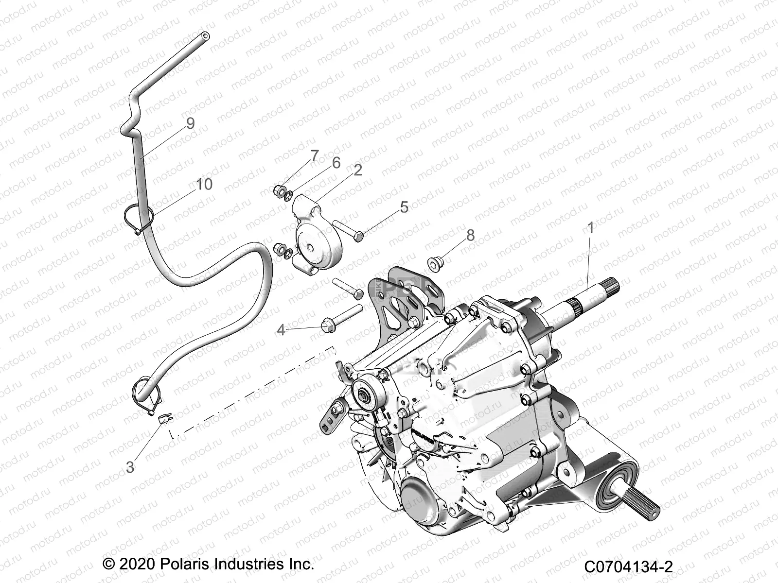 DRIVE TRAIN | DRIVE TRAIN, MAIN GEARCASE MOUNTING - Z21NAM99AG (C0704134-2)