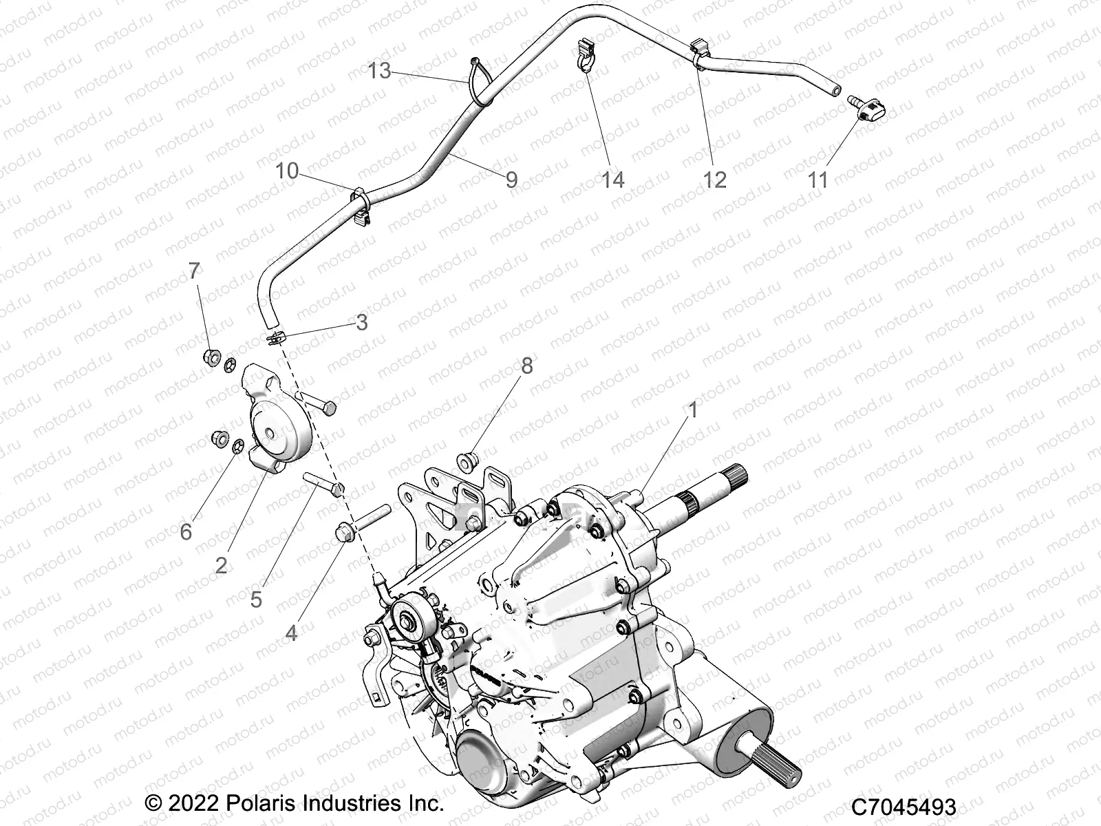 DRIVE TRAIN | DRIVE TRAIN, MAIN GEARCASE MOUNTING - Z22A5A87A2(C700216-2)