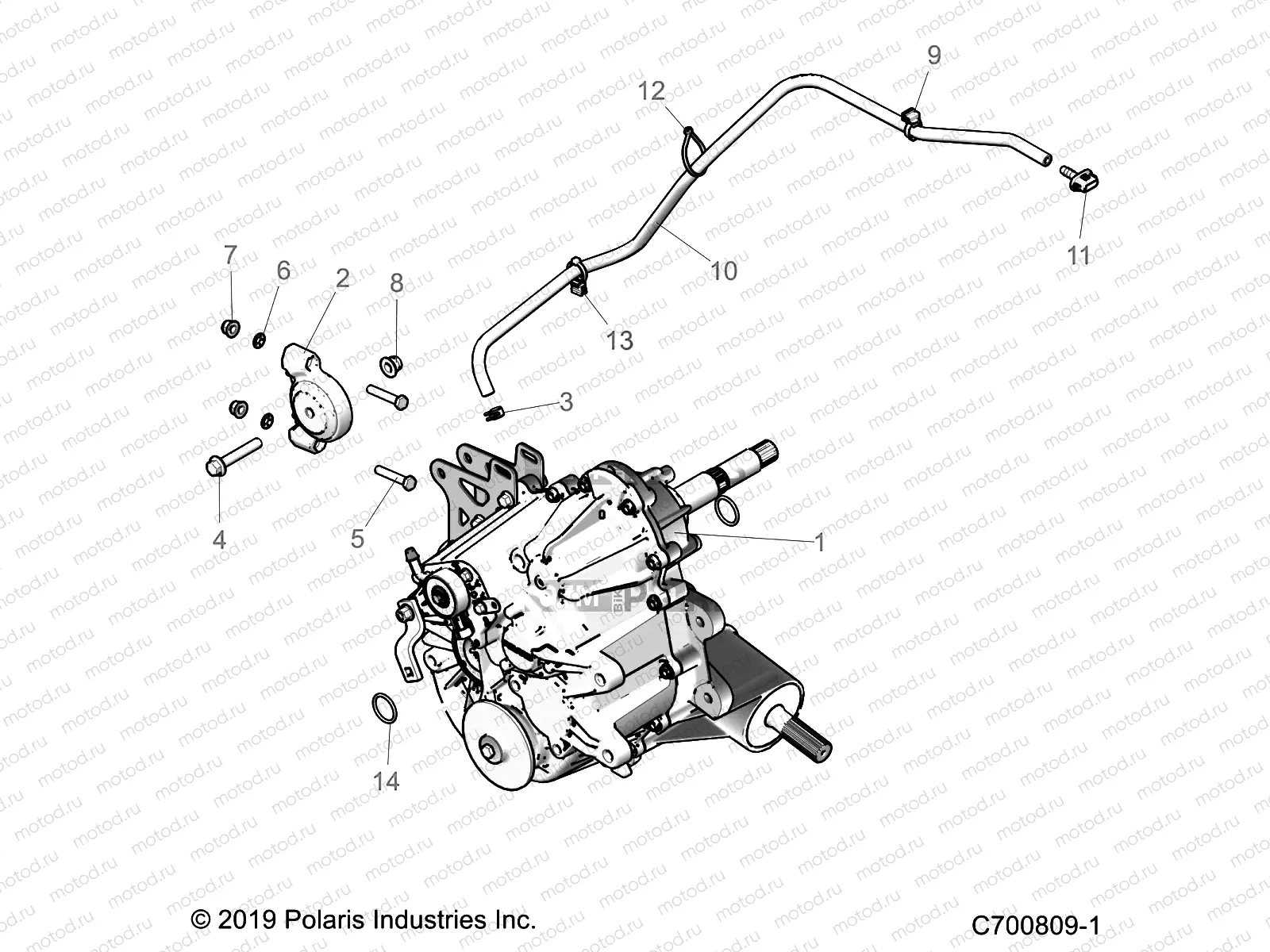 DRIVE TRAIN | DRIVE TRAIN, MAIN GEARCASE MOUNTING - Z23ASE99F4/S99C4/F4 (C700809-1)