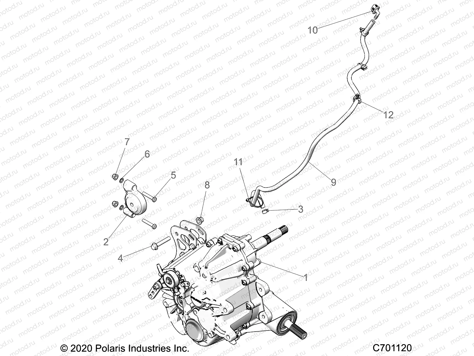 DRIVE TRAIN | DRIVE TRAIN, MAIN GEARCASE MOUNTING - Z23N4E99NR (C701120)