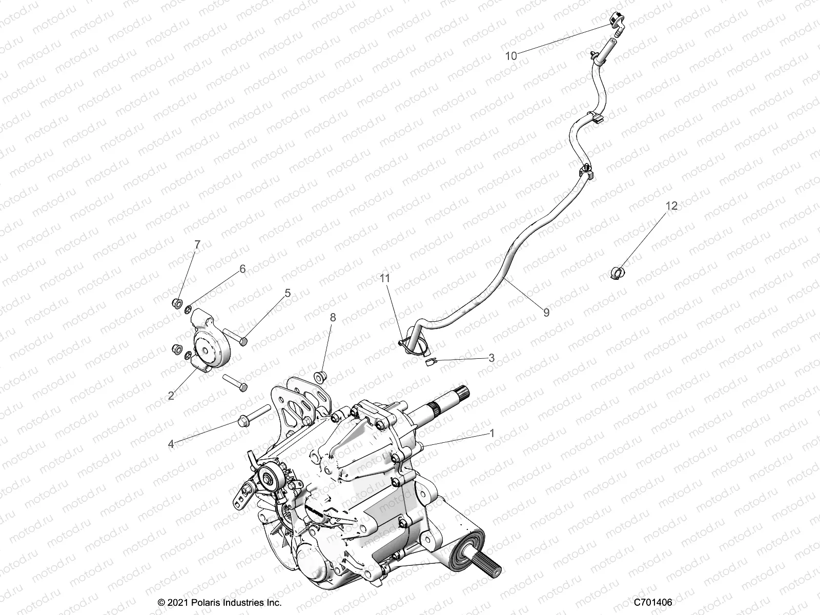 DRIVE TRAIN | DRIVE TRAIN, MAIN GEARCASE MOUNTING - Z23N4V99AL/BL/AR/BR (C700275-2)
