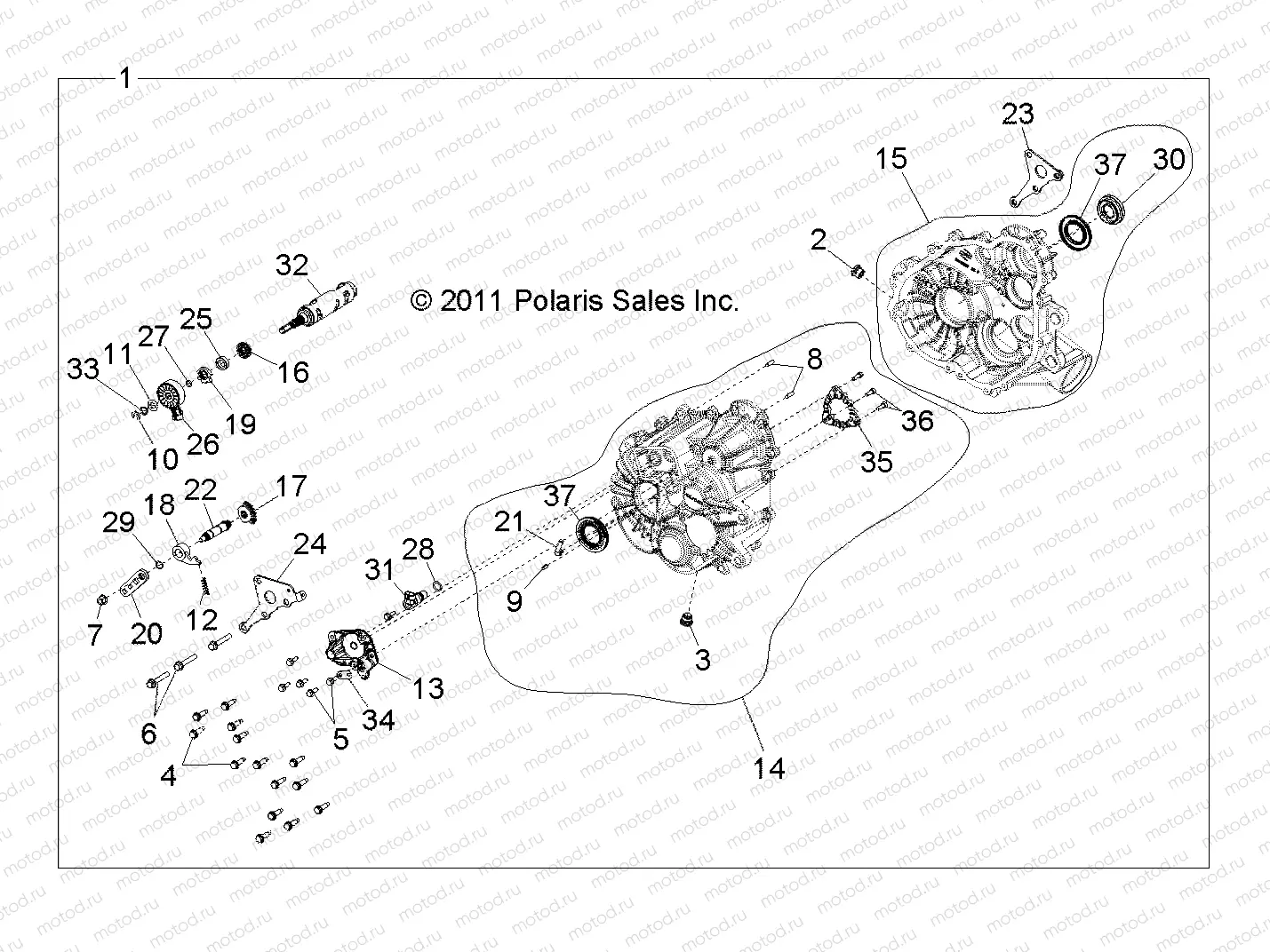 DRIVE TRAIN | DRIVE TRAIN, MAIN GEARCASE - R11JH87AA/AD (49RGRTRANS1332823)