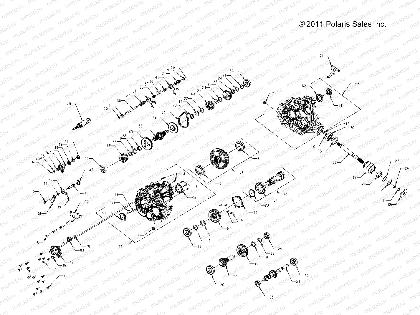DRIVE TRAIN | DRIVE TRAIN, MAIN GEARCASE - R12VH57AD (49RGRTRANS1332953)