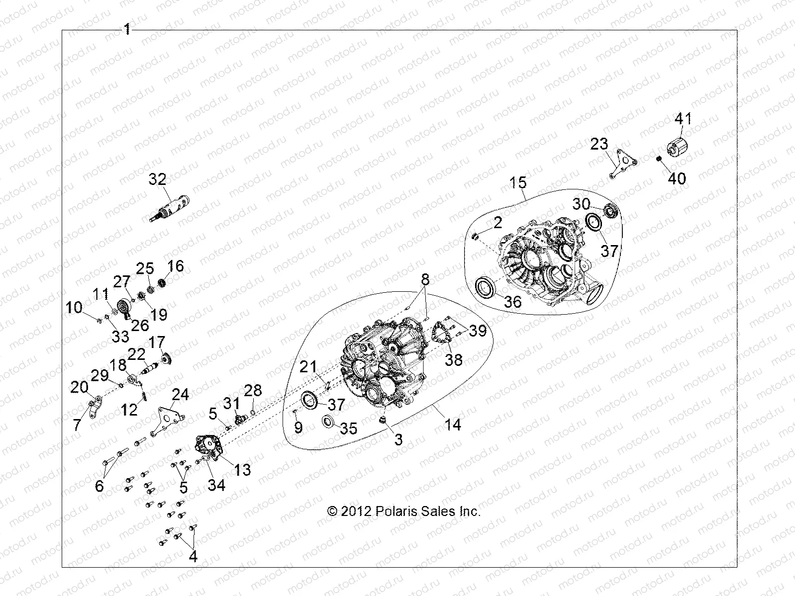 DRIVE TRAIN | DRIVE TRAIN, MAIN GEARCASE - R12VH57FX (49RGRTRANS1333033)