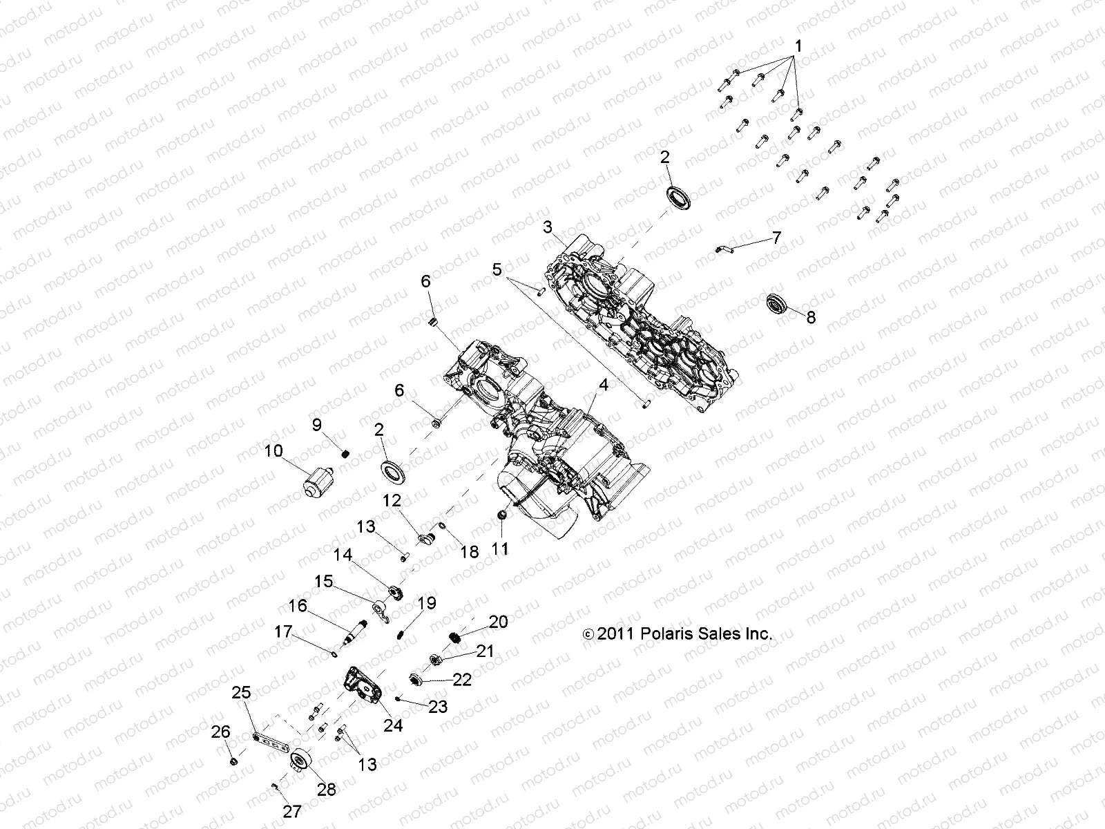 DRIVE TRAIN | DRIVE TRAIN, MAIN GEARCASE - R13WH50AG/AH/AR/AX (49RGRGEARCASE1332982)