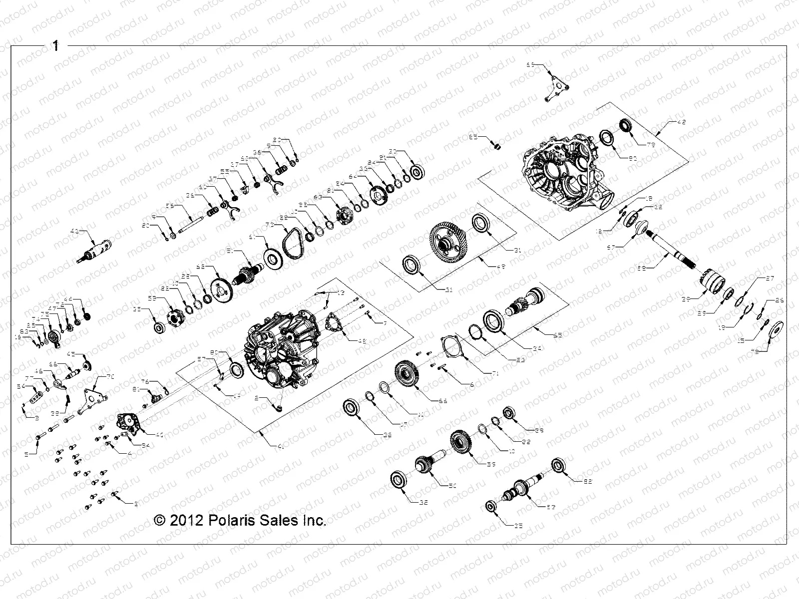 DRIVE TRAIN | DRIVE TRAIN, MAIN GEARCASE - R13XT9EAL (49RGRTRANS1333162)