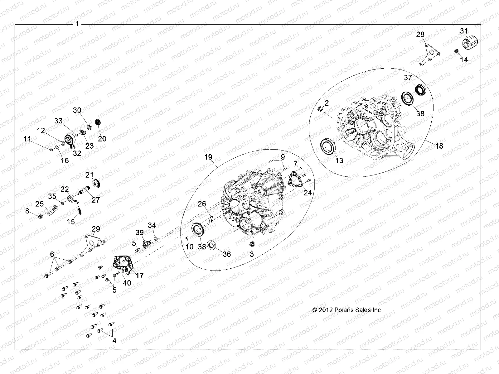 DRIVE TRAIN | DRIVE TRAIN, MAIN GEARCASE - R13XT9EFX (49RGRTRANS1333063)