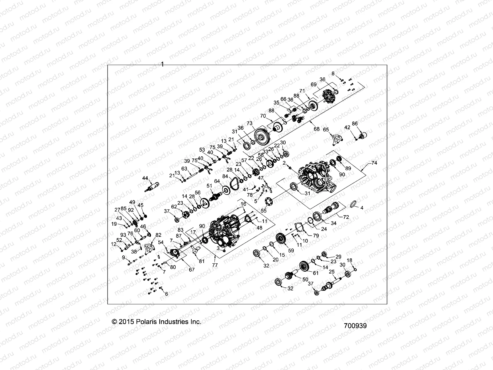 DRIVE TRAIN | DRIVE TRAIN, MAIN GEARCASE - R16RM257N1 (700939)