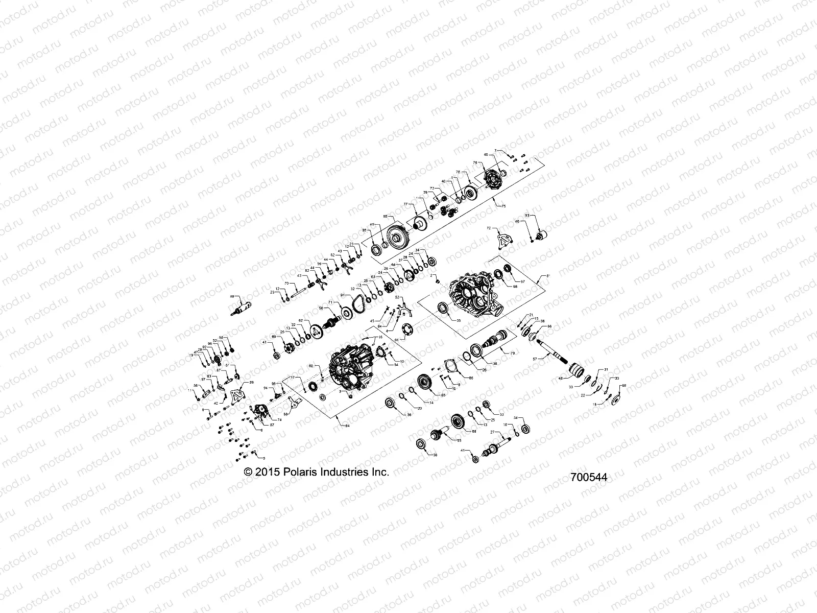 DRIVE TRAIN | DRIVE TRAIN, MAIN GEARCASE - R16RMA57N1 (700544)