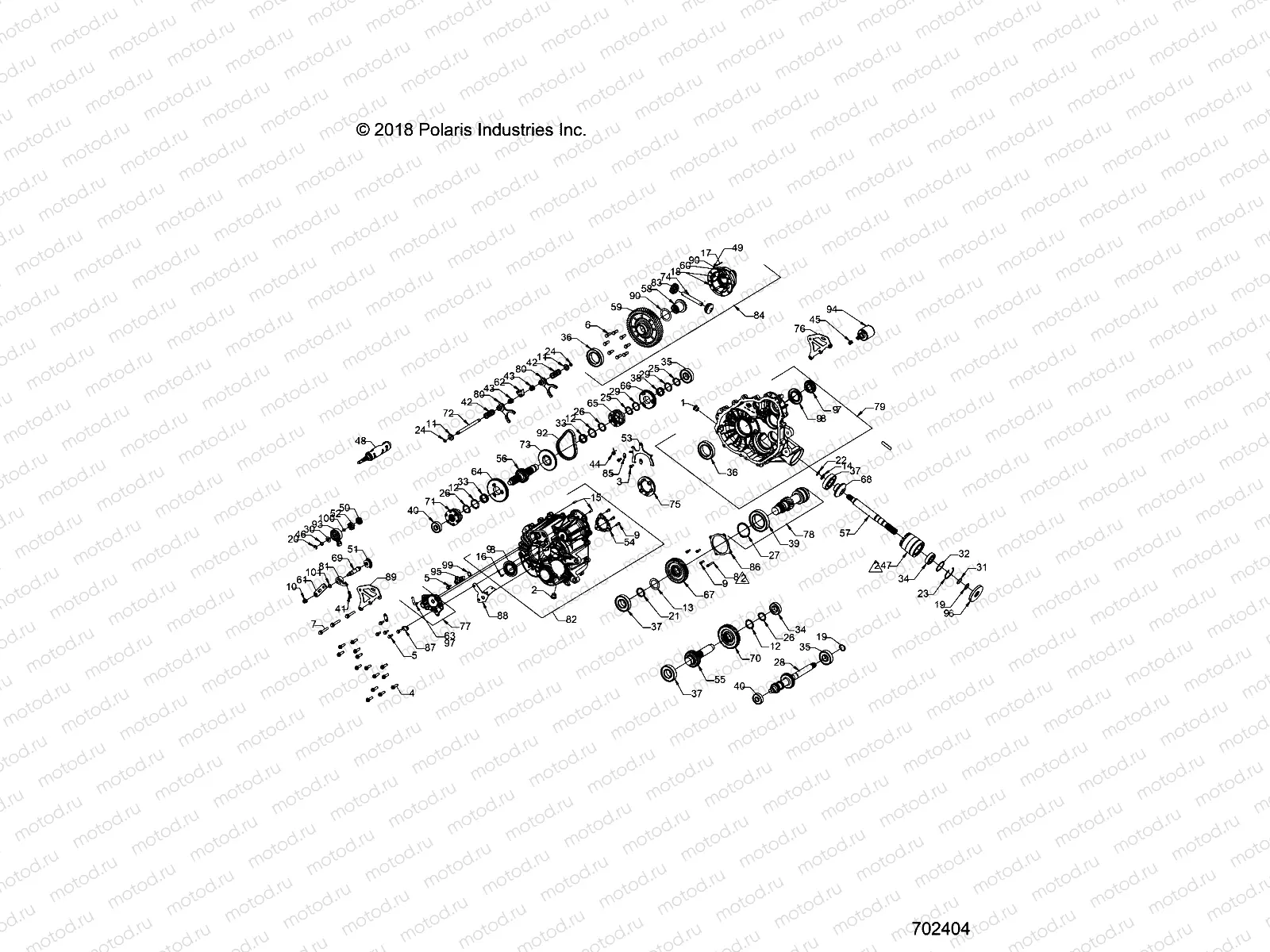 DRIVE TRAIN | DRIVE TRAIN, MAIN GEARCASE - R20CDA57A1 (702404)