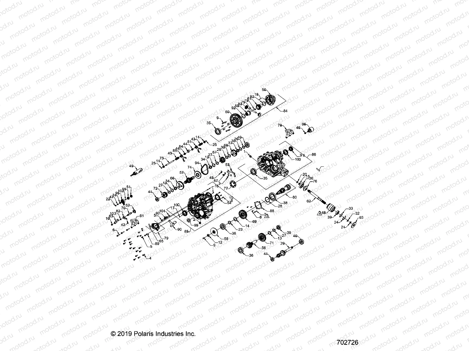 DRIVE TRAIN | DRIVE TRAIN, MAIN GEARCASE - R23MAE57DX (702726)