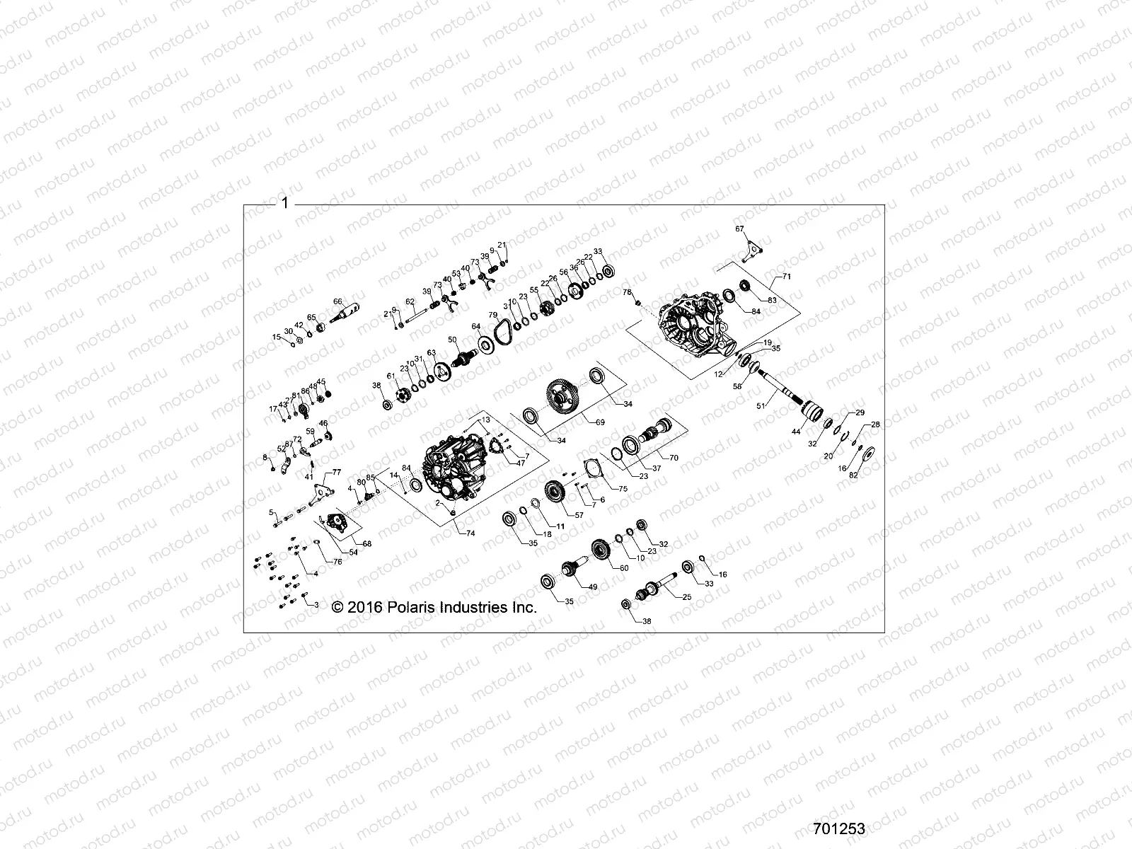 DRIVE TRAIN | DRIVE TRAIN, MAIN GEARCASE - Z17VJE57AR (701253)