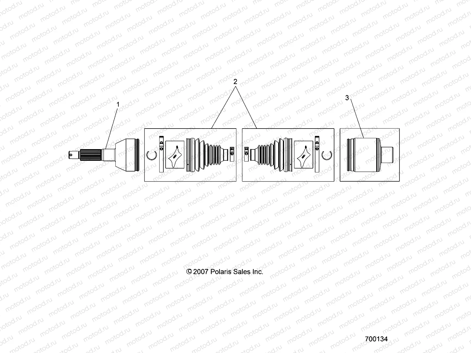 DRIVE TRAIN | DRIVE TRAIN, MID DRIVE SHAFT - R08RF68AD/AF/AZ (49RGRSHAFTDRVMID086X6)