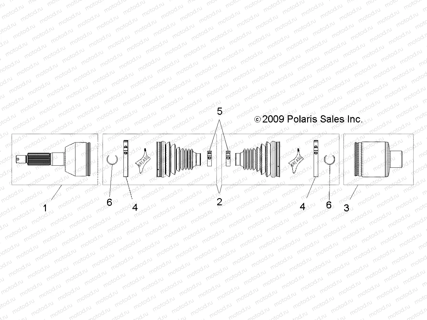 DRIVE TRAIN | DRIVE TRAIN, MID DRIVE SHAFT - R10HR76AG/AR (49RGRSHAFTDRVMID1332720)