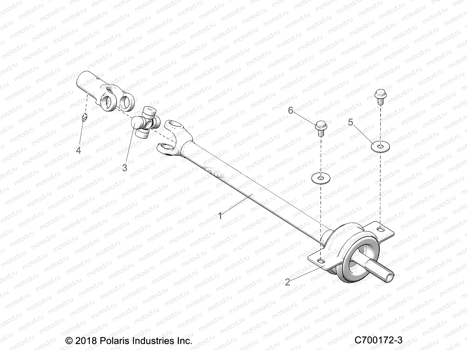 DRIVE TRAIN | DRIVE TRAIN, MID PROP SHAFT - G20G4E99NG (C700172-3)