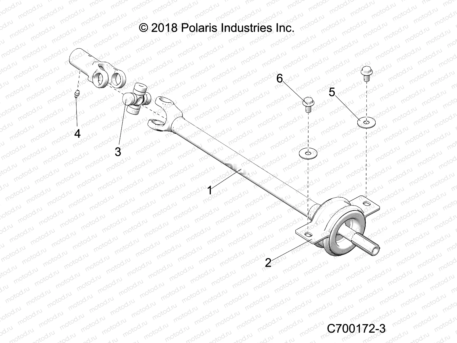 DRIVE TRAIN | DRIVE TRAIN, MID PROP SHAFT - G20G4P99AX/LX (C700172-3)