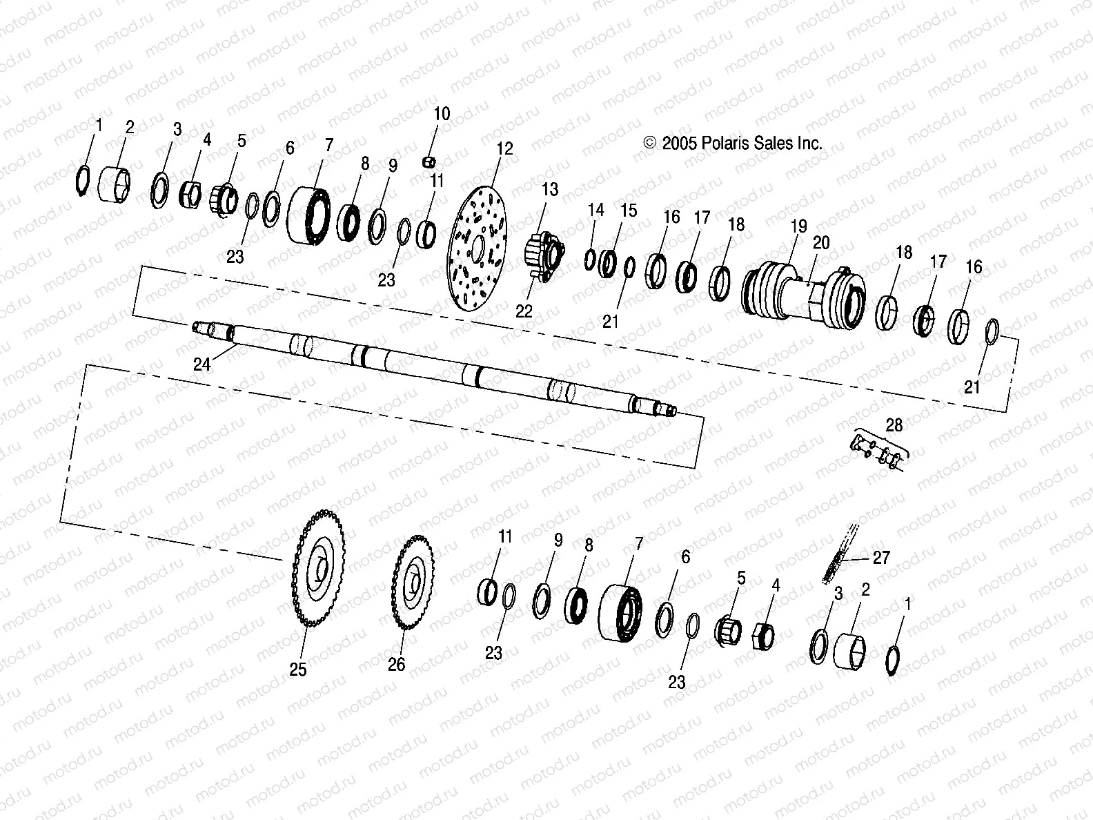 DRIVE TRAIN | DRIVE TRAIN, MIDDLE DRIVE - A08CL50AA (4999201649920164B11)