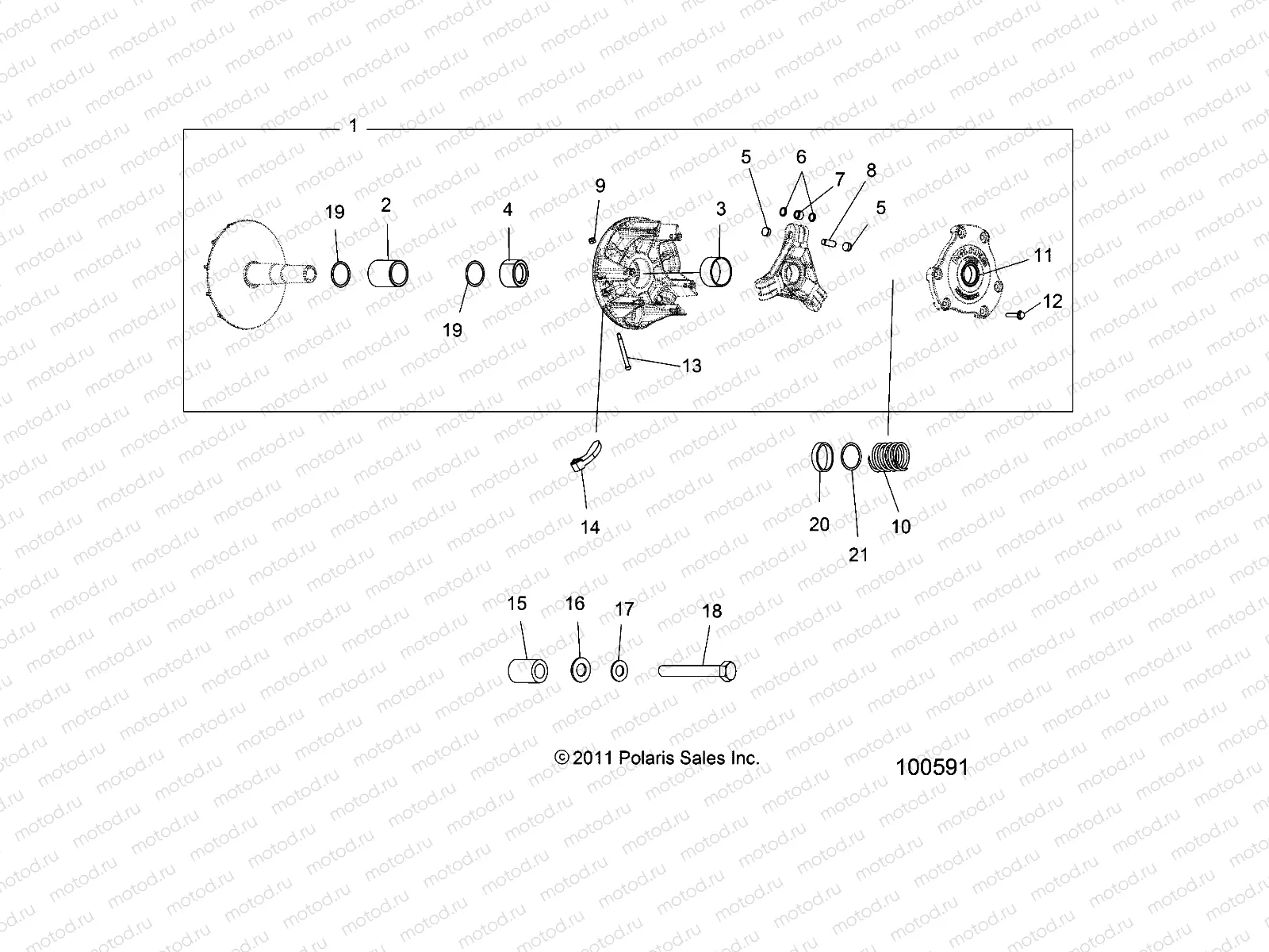 DRIVE TRAIN | DRIVE TRAIN, PRIMARY CLUTCH - A17SXN85A5 (100591)