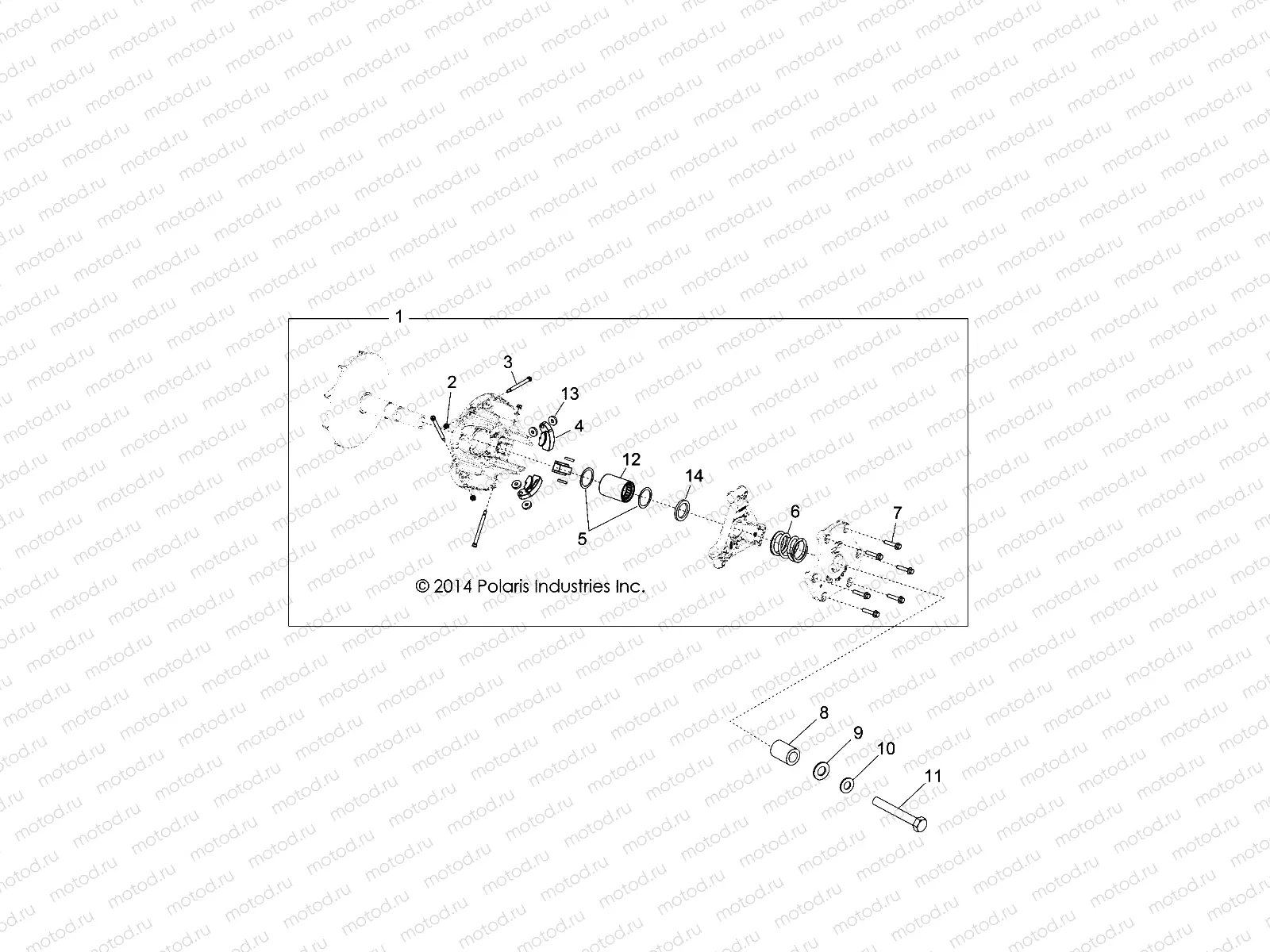 DRIVE TRAIN | DRIVE TRAIN, PRIMARY CLUTCH - R14WH9EMD (49MVCLUTCHDRV14HIP)