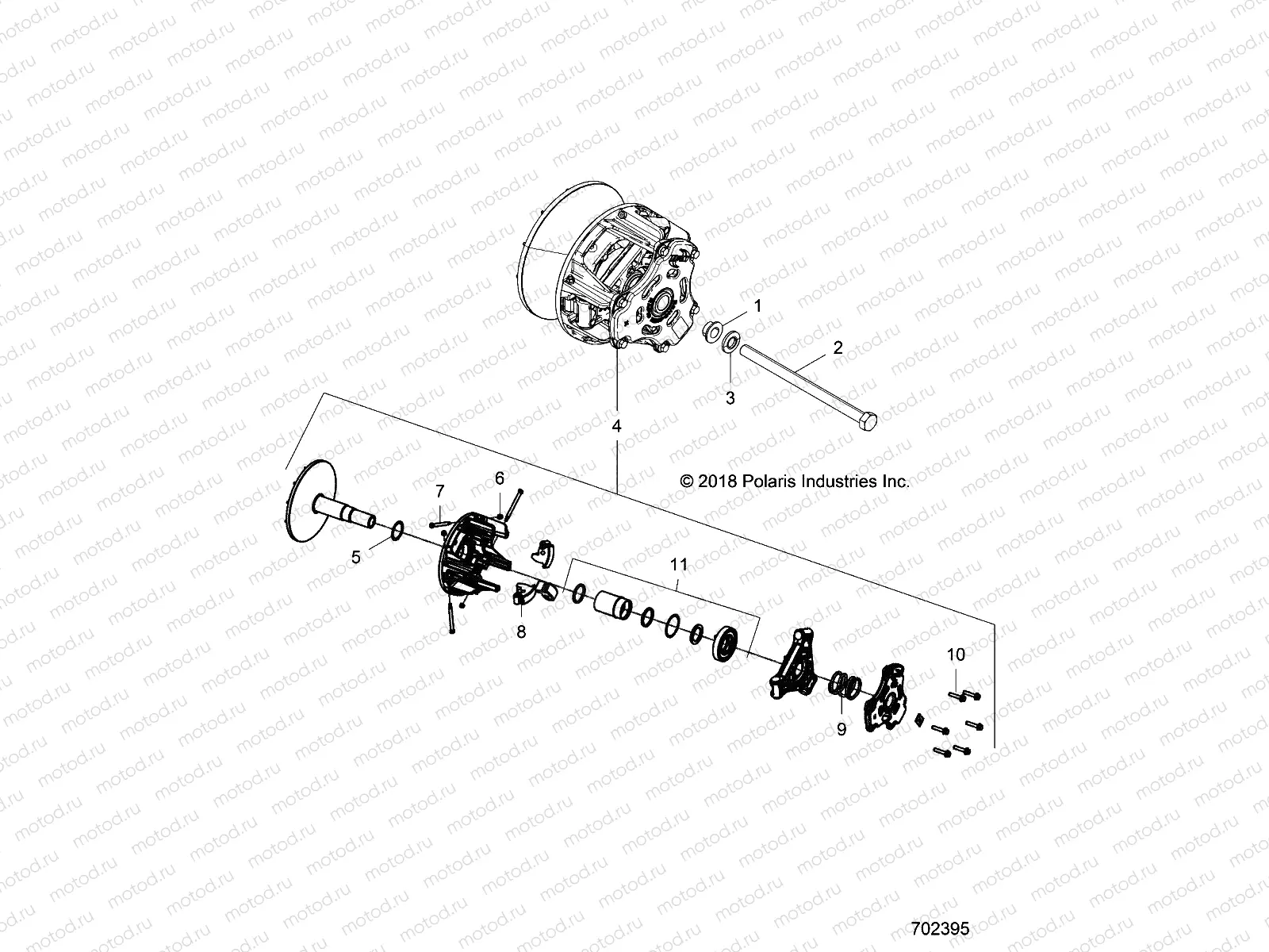 DRIVE TRAIN | DRIVE TRAIN, PRIMARY CLUTCH - R17RTED1N1 (702395)