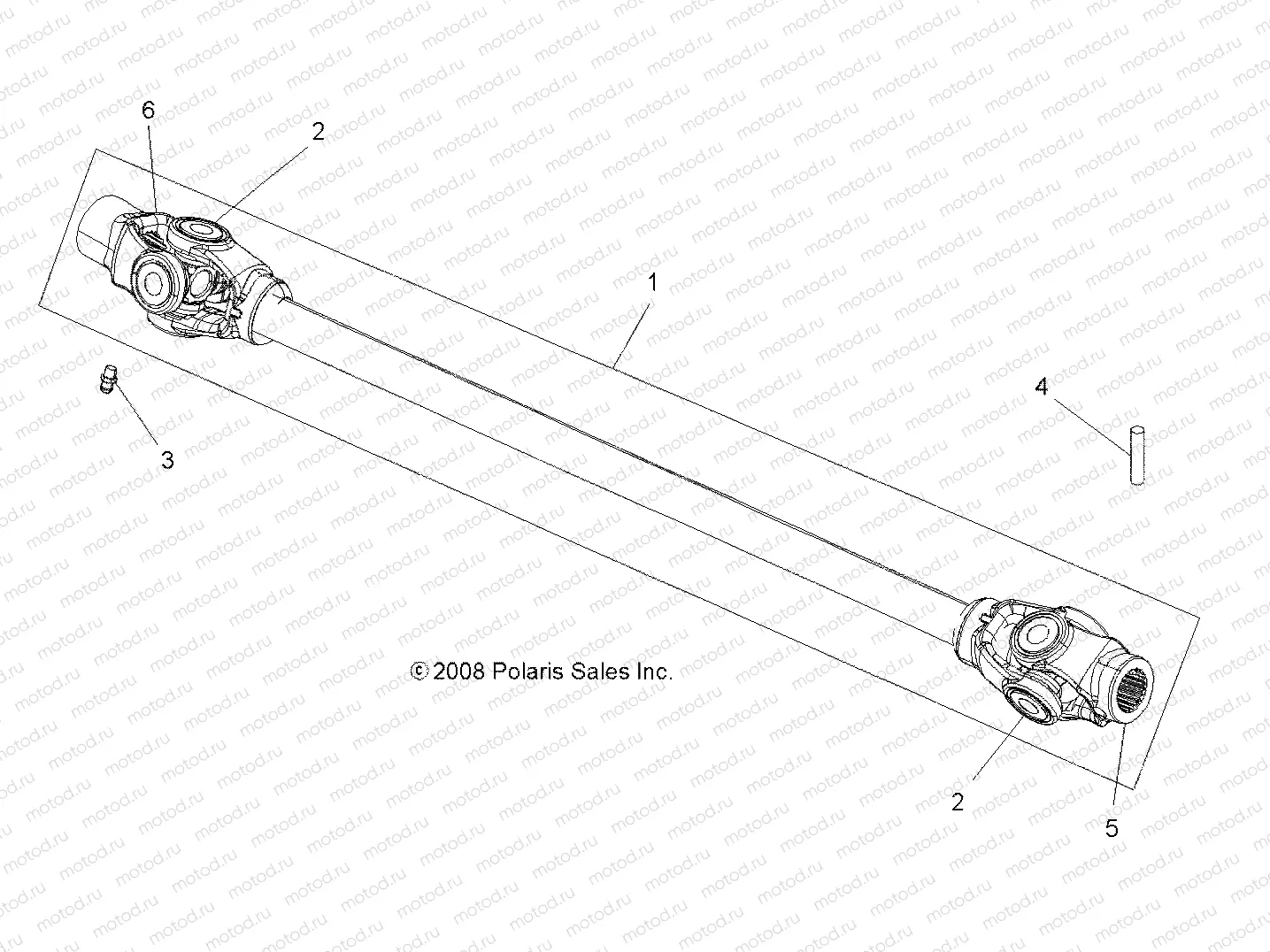 DRIVE TRAIN | DRIVE TRAIN, PROP SHAFT, FRONT - A09ZN55AL/AQ/AS/AT/AX (49ATVSHAFTPROP09SPXP550)