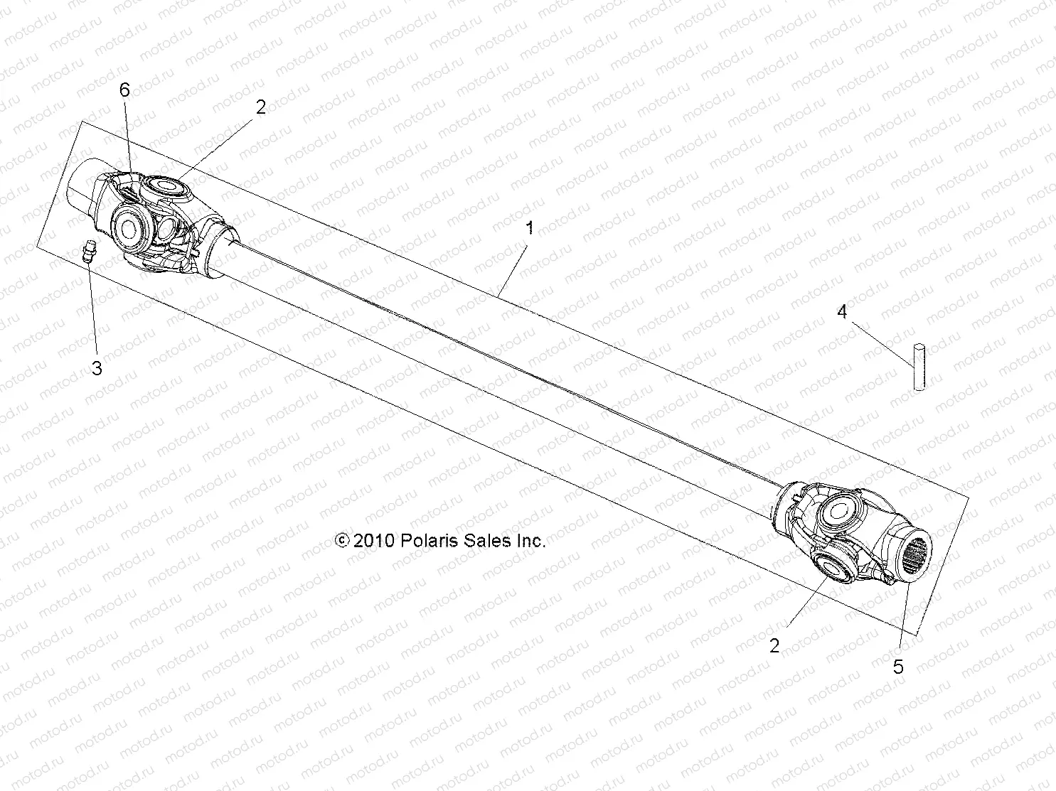 DRIVE TRAIN | DRIVE TRAIN, PROP SHAFT, FRONT - A13ZN8EAD/K/L/T (49ATVSHAFTPROP11SP550)