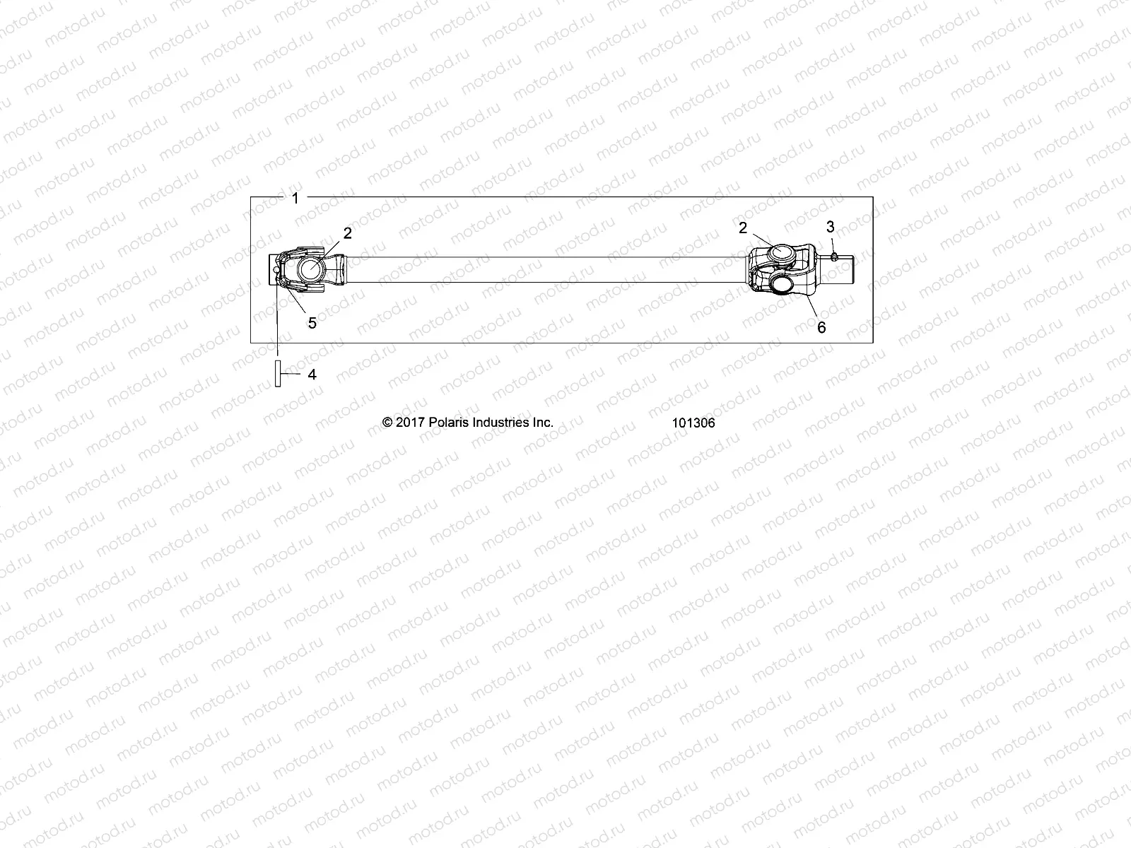 DRIVE TRAIN | DRIVE TRAIN, PROP SHAFT, FRONT - A18SXS95FR (101306)