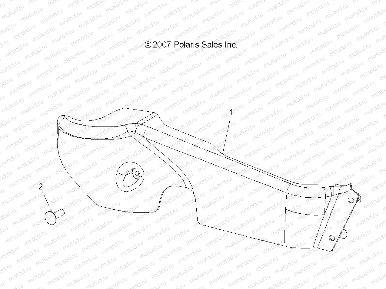 DRIVE TRAIN | DRIVE TRAIN, PROP SHAFT GUARD - A08BA32AA (49ATVSHAFTPROP08SCRAM2X4)