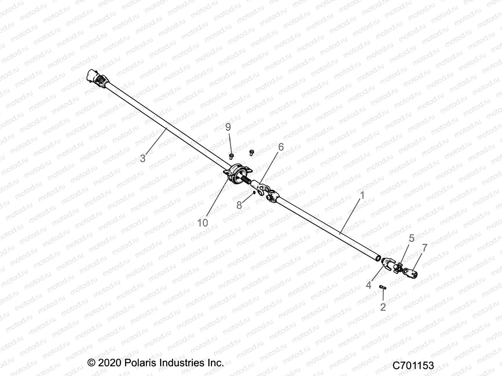 DRIVE TRAIN | DRIVE TRAIN, PROP SHAFT - R22T6U99A9/AN (C701153)