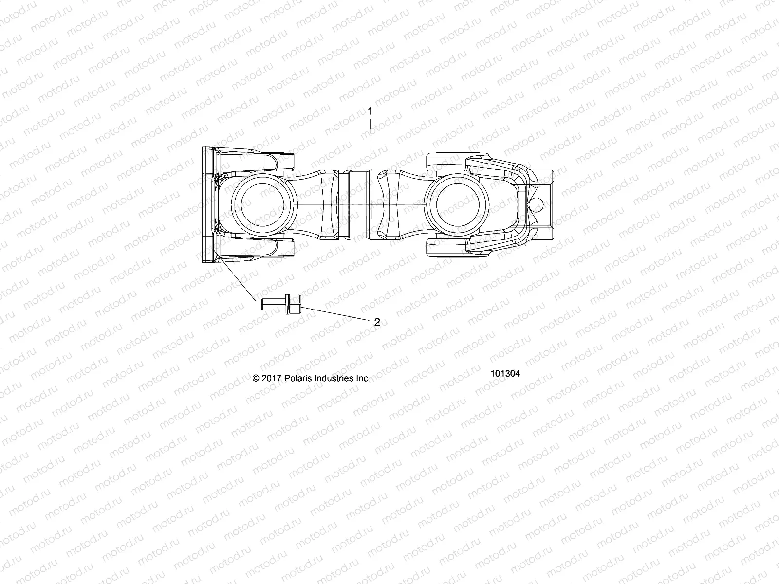 DRIVE TRAIN | DRIVE TRAIN, PROP SHAFT, REAR - A18SXS95FR (101304)