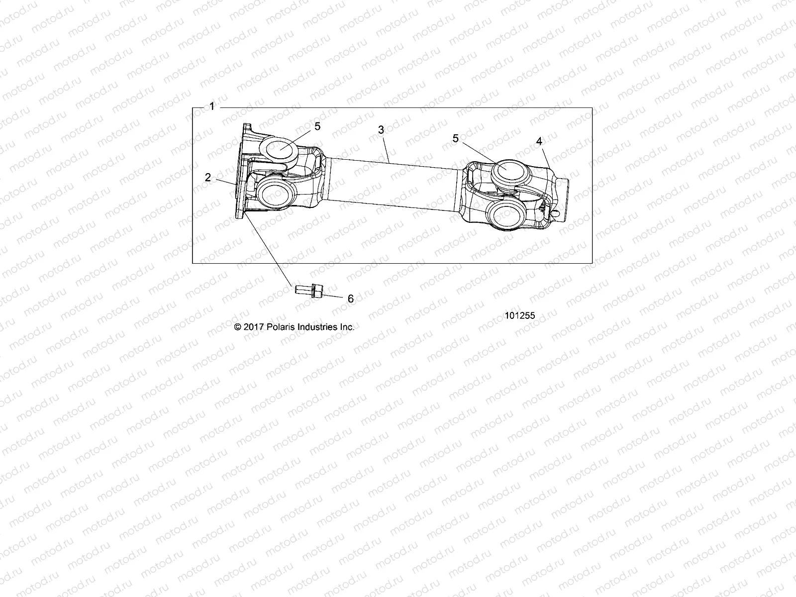 DRIVE TRAIN | DRIVE TRAIN, PROP SHAFT, REAR - A18SYS95CU/EU (101255)