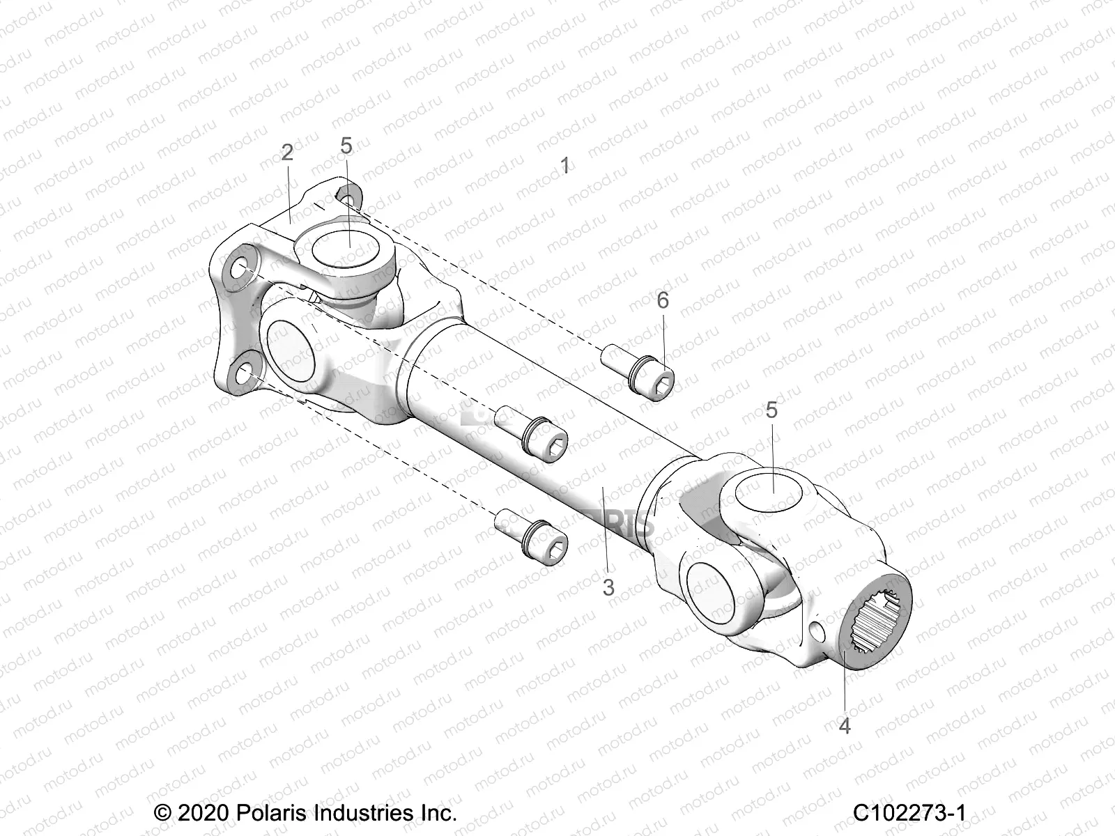 DRIVE TRAIN | DRIVE TRAIN, PROP SHAFT, REAR - A23SYE95PM (C102273-1)