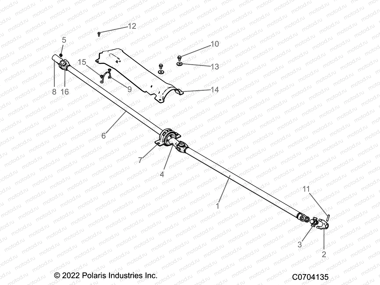 DRIVE TRAIN | DRIVE TRAIN, PROP SHAFT - Z22N4M99AR (C0704135)