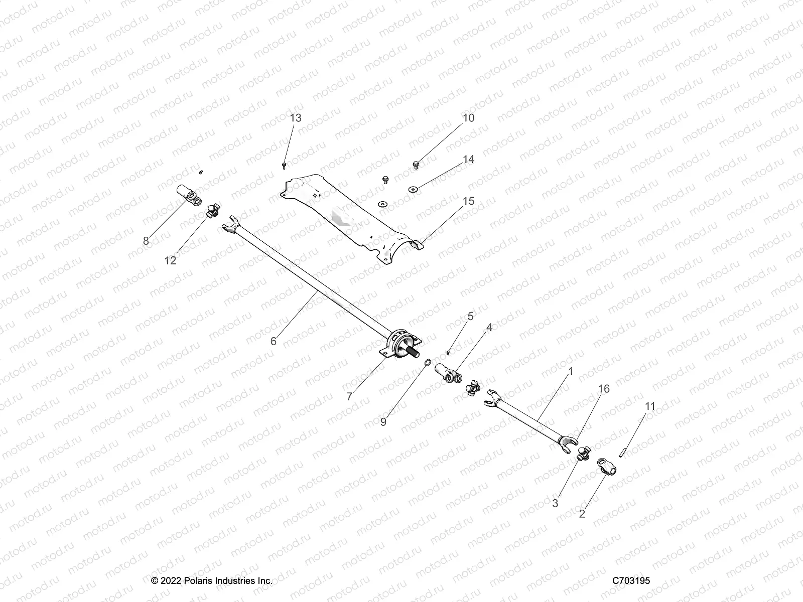 DRIVE TRAIN | DRIVE TRAIN, PROP SHAFT - Z23NAE99A/99B (C703195)