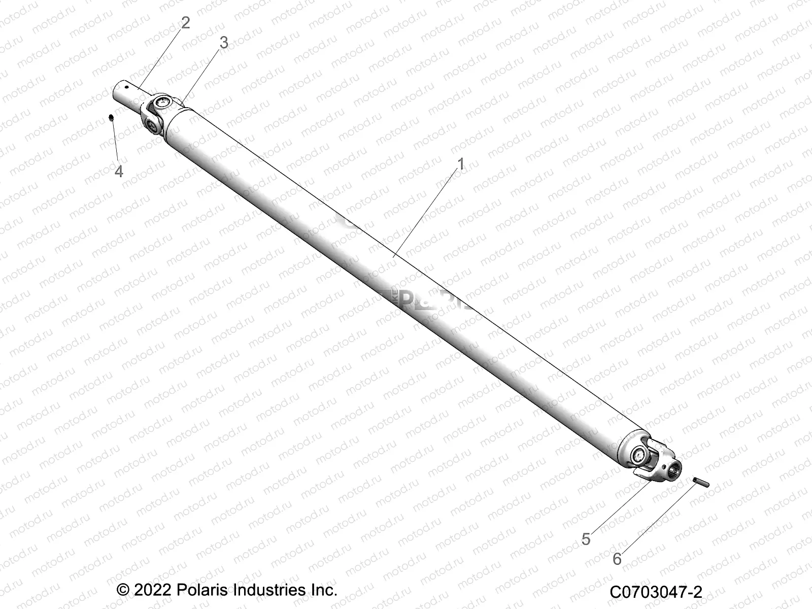 DRIVE TRAIN | DRIVE TRAIN, PROP SHAFT,FRONT - Z22RME2KAG/BG/K2KAN/BN (C0703047-2)