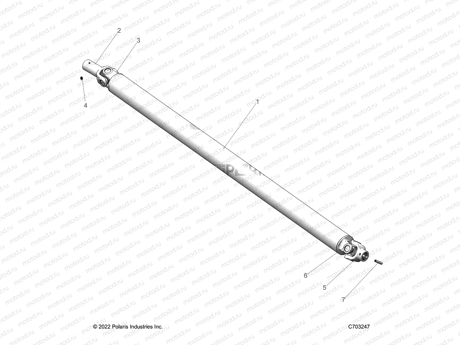 DRIVE TRAIN | DRIVE TRAIN, PROP SHAFT,FRONT - Z23RMD2KAK/AJ/BK/BJ (C703247)